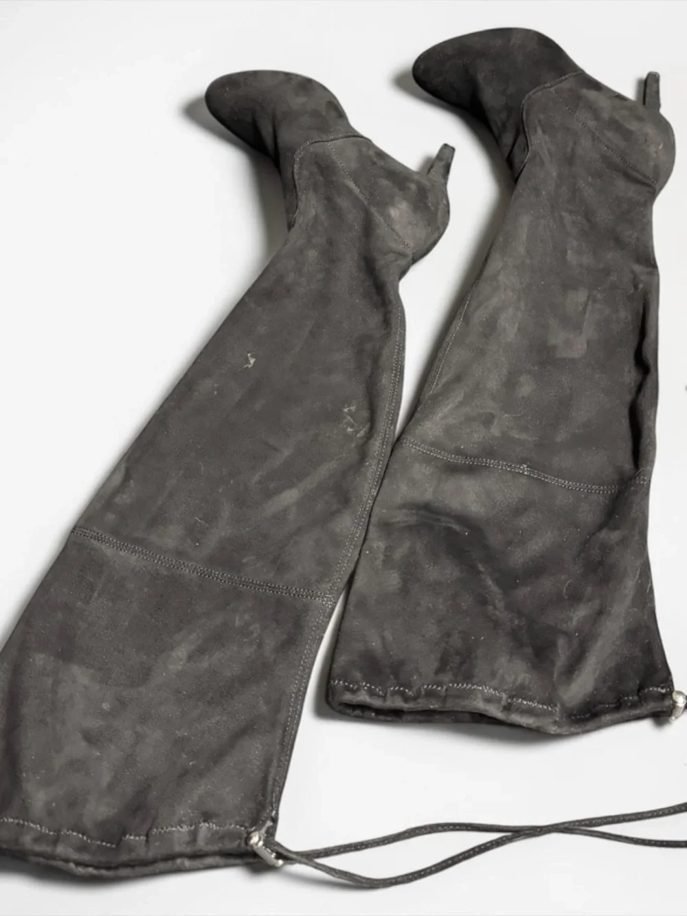 Relativity Black Over The Knee Slouchy Heel Boots Size 9